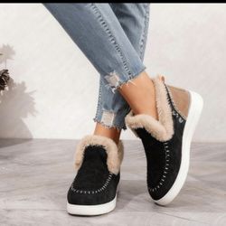 Women's Plush Warm Ankle Boots For Winter