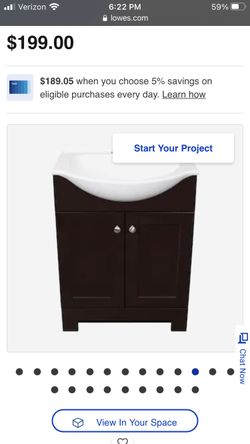 Style Selections Euro 24-in Espresso Single Sink Bathroom Vanity with White Cultured Marble Top 