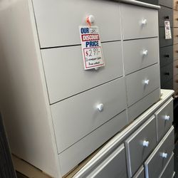 6 Drawers Dresser Available In Different Colors 