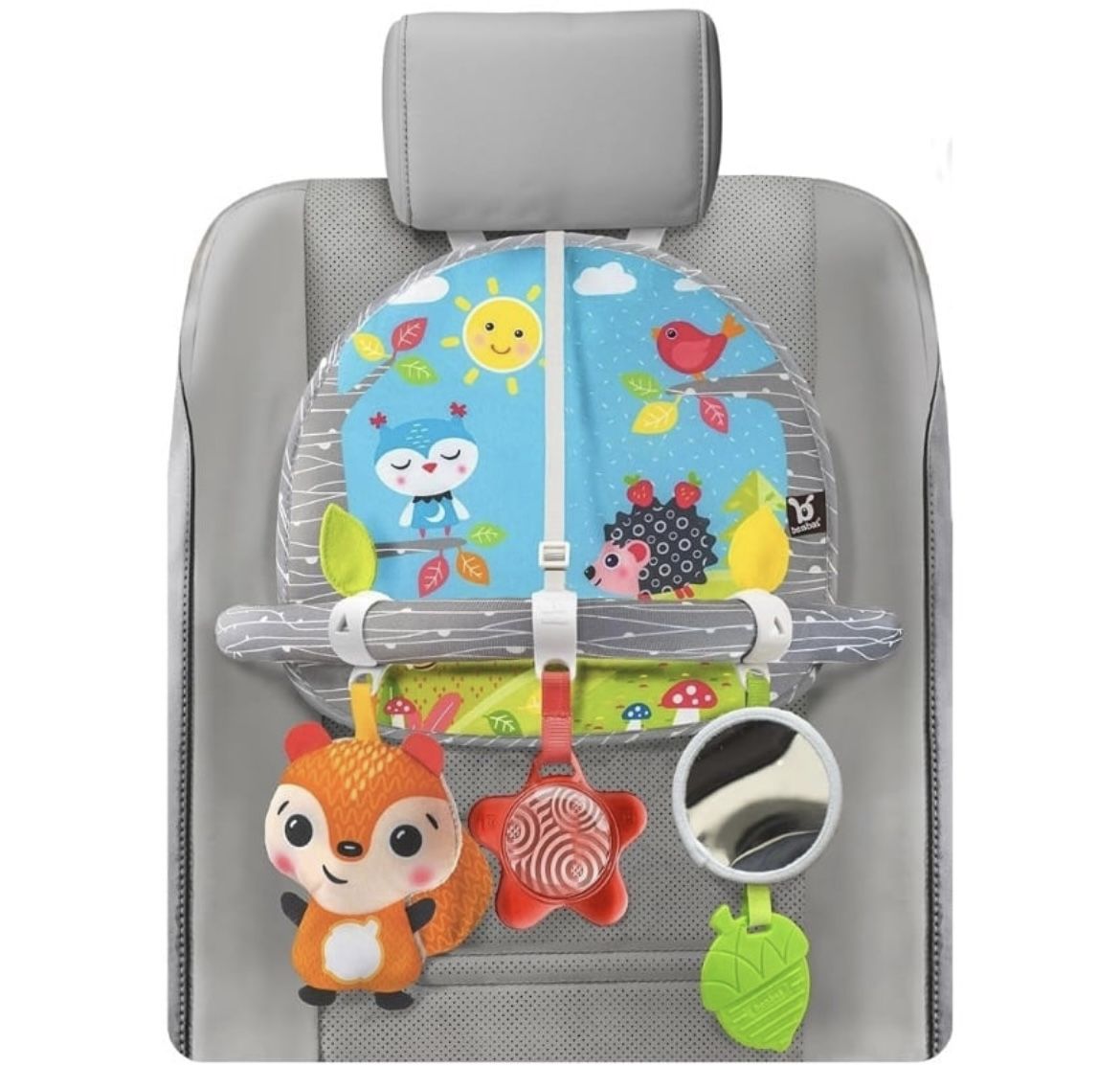 Car Seat Toys for Babies - Double Sided Rear Facing Carseat Toy. (AJ)