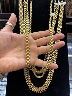 10k Rolex chain 30g 24” long