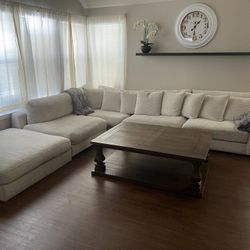 White Sectional Couch 