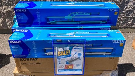 Kobalt 24in Tile Cutters - $30 Each