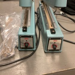 2 Impulse Sealers +7 Replacement Heat Strips Bundle