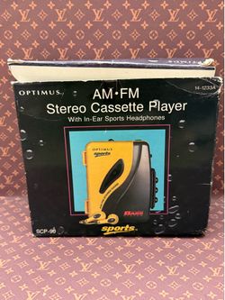 Vintage 90's Optimus Sports Stereo Cassette Player Tested