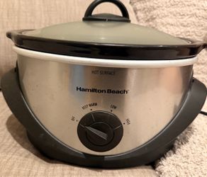 Hamilton Beach Slow Cooker, Oval Shape, 4 Quart Capacity