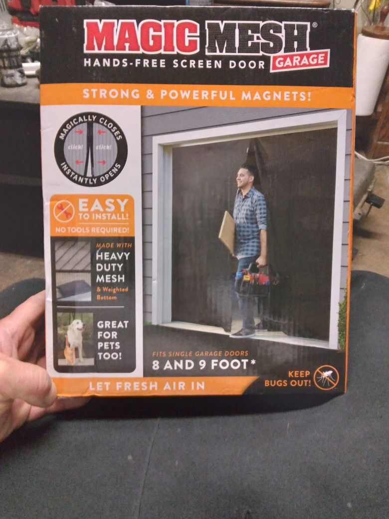 Magic Mesh Garage Door Screen Door