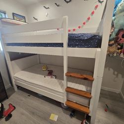 White Sturdy Bunkbed