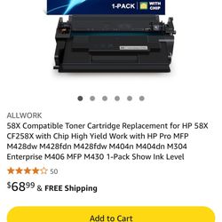 58x Ink Cartridge. 