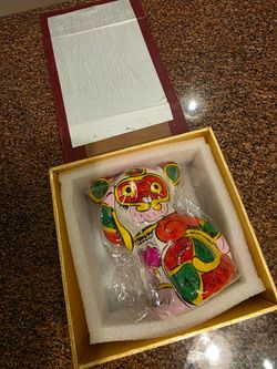 Traditional Chinese Zodiac Hand Painted Clay Monkey Figurine