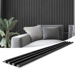 Art3d 8-Pack 96 x 6in. WPC Acoustic Slat Wall Panel