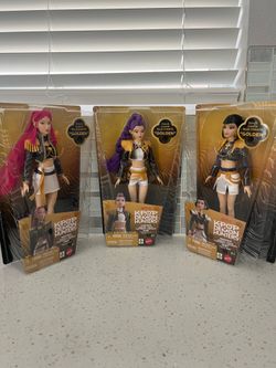 NEW Mattell 3 KPop Demon Hunters HUNTR/X Golden Singing Dolls Set Rumi Zoey Mira