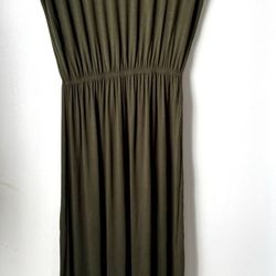 Olive Maxi Dress, Small 