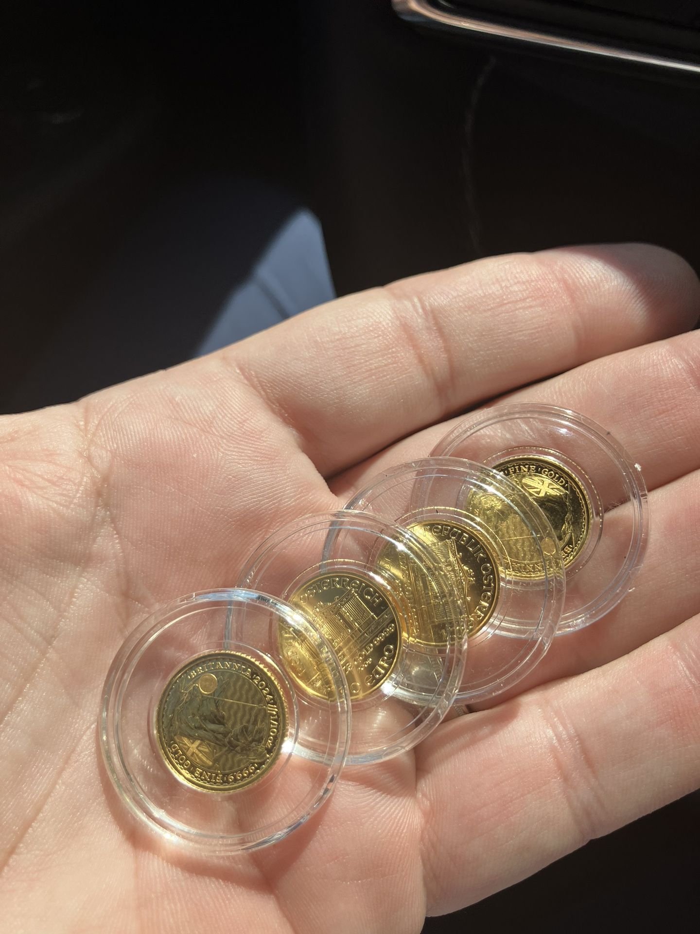 Britannias Philharmonic 1/10 Gold Coins .9999 Gold ! 