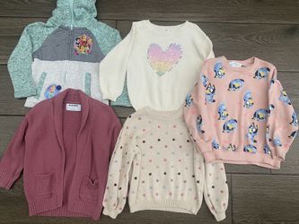 Toddler Girl Sweaters and Jacket, Size 3