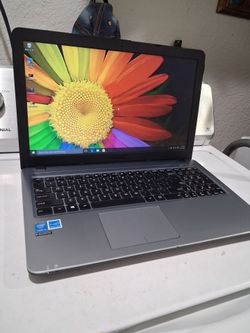 Asus slim laptop computer . windows 10. Good working condition.  Intel core i3 processor.  wifi. Webcam.  15'6 inches screen.   dvd reader.  500 gb ha