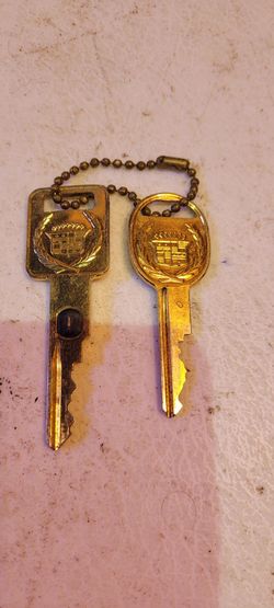 Lot of 2 Vintage Cadillac Golden Keys