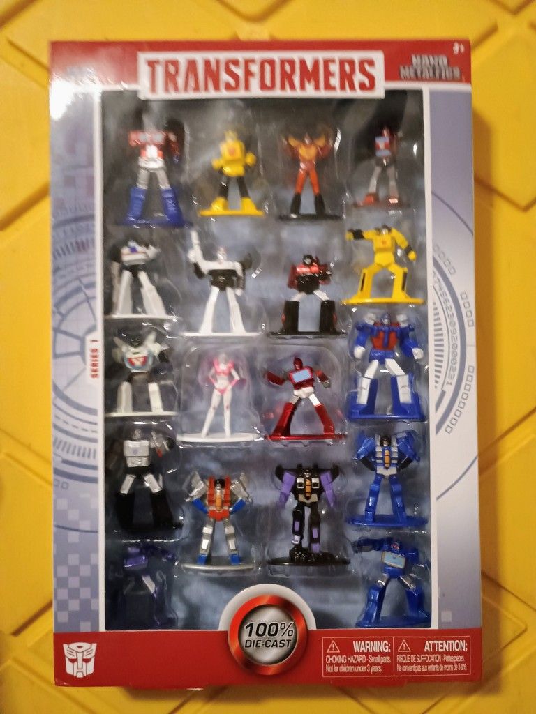 Transformers Nano Metalfigs By Jada. 18 Mini Fig Set