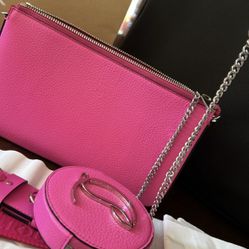 Christian Louboutin Pink Belt Bag For Sale
