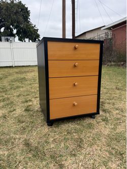 Modern minimalist rolling cabinet ( nightstand)