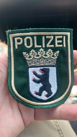 German police uniform patch