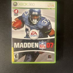 Madden NFL 07 (Microsoft Xbox 360, 2006) CIB
