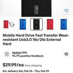  4 Usb 2 TB Mobile Hard Disk 