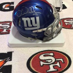 New York Giants Darren Waller Autographed Mini Helmet 