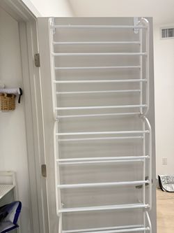 Over door shoe rack