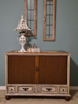 Repurposed Vintage TV console