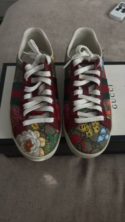 Gucci floral sneakers