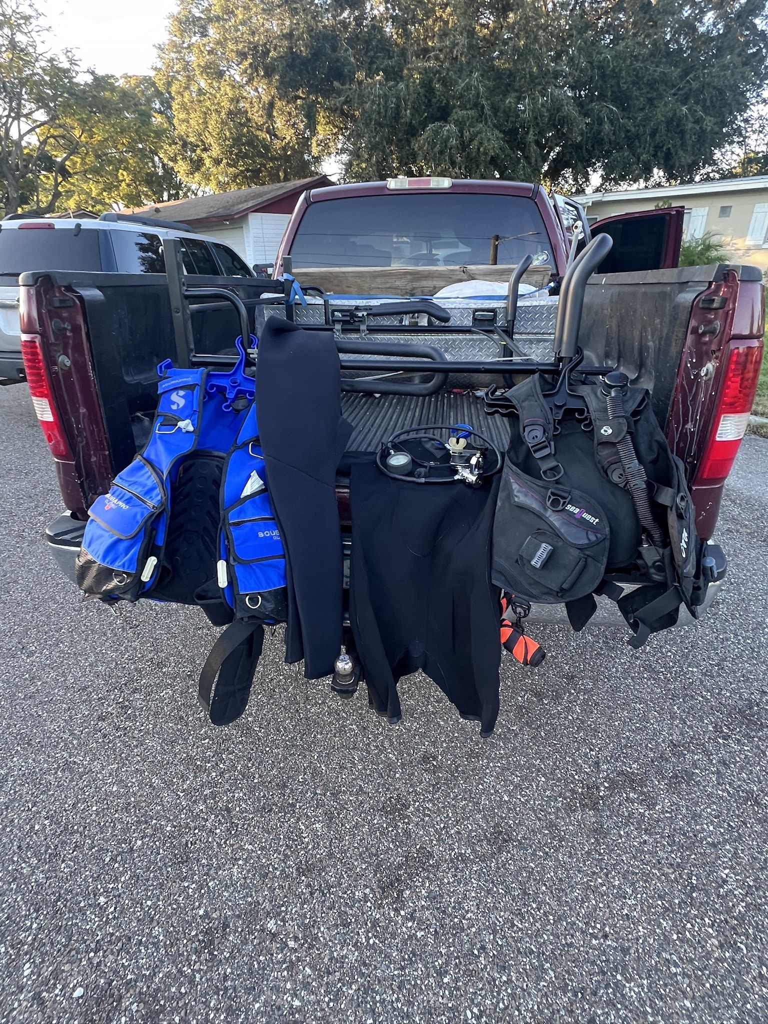 Wet Suits And 2 BCD’s $300 Next 2 Days