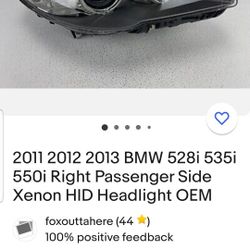Both Headlights Original For 550i 