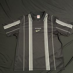 Supreme x Nike Jewel Stripe Soccer Jersey – Size L – Mint Condition 🔥