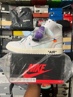 nike air jordan 1 alaska /off white size 11.5 deadstock ds brand new og all included