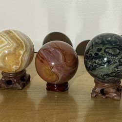 Crystal Spheres, See Description For Type And Price!