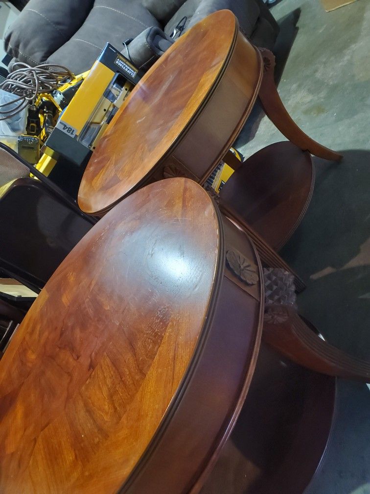 Two End Tables, Made In Vietnam With Excellent Quality Wood for Sale in