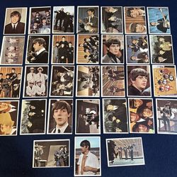 Vintage 1964 Topps Beatles Color Trading Cards…Partial 31 Cards Out of 64 Cards 
