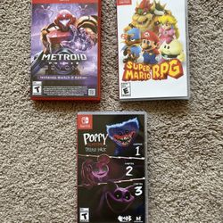 Metroid Prime 4 + Mario RPG + Poppy Video Game Tráde