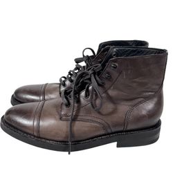 Thursday Boot Co Captain Brown Leather Cap Toe Boots Men 8.5 Used