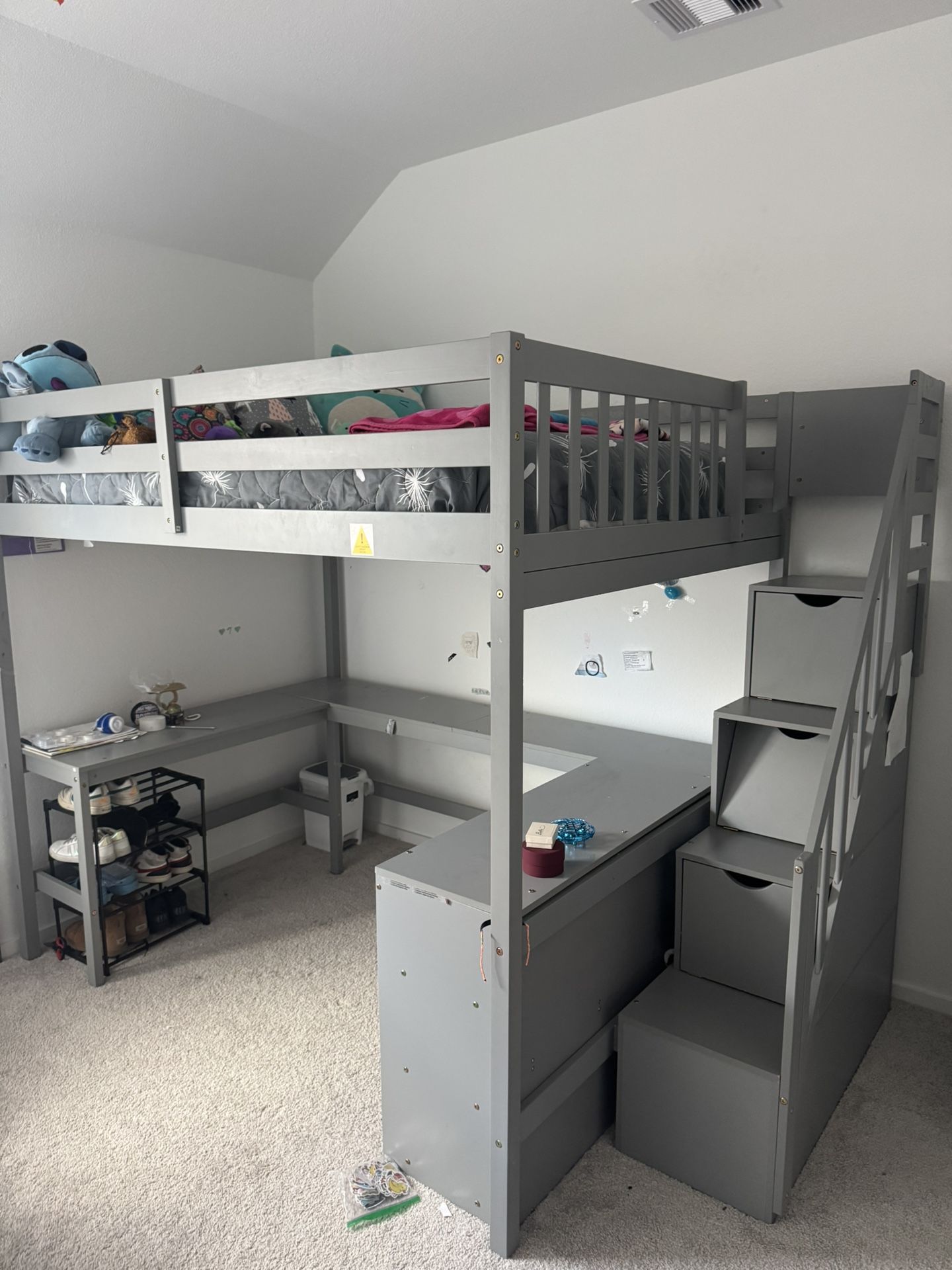 Full Size Loft Bunk Bed Frame