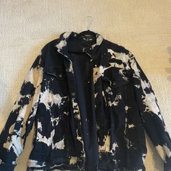 Tie Dye Aaliyah Jean Jacket (Medium)