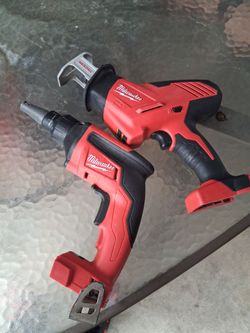 Milwaukee screw gun & hackzall saw tool only$ 195 for both.