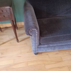 Blue velvet sofa sleeper