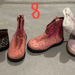Kids Boots: size 8 $4 each 