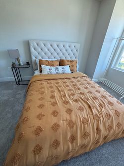 Queen bed with firm mattress