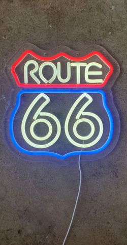 [DTLA] Route 66 LED Neon Sign (Historic US Highway)