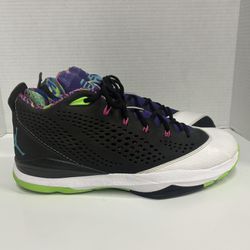 Air Jordan CP3 2013 Neon Pink Green Purple Black White 616805-015 Men’s size 12