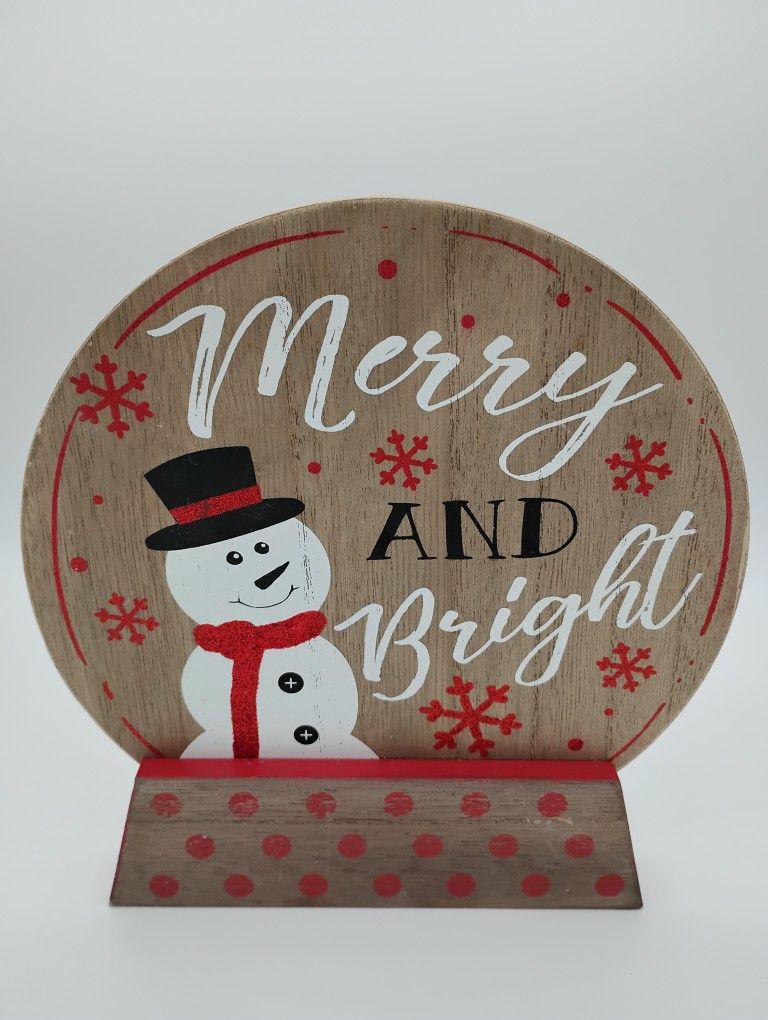 Merry And Bright Sign/Furniture.