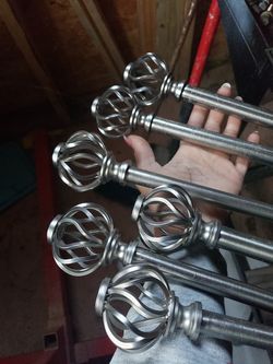 Curtain rods in curtains